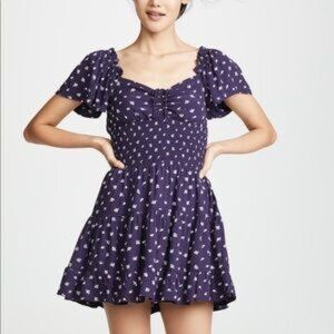 Cleobella Floral Mini Dress/Anne in navy floral